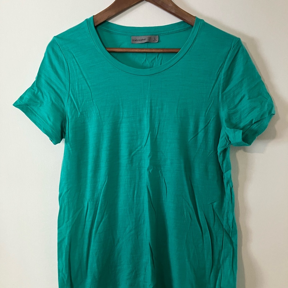 Icebreaker Green/Turquoise Short Sleeve Tee